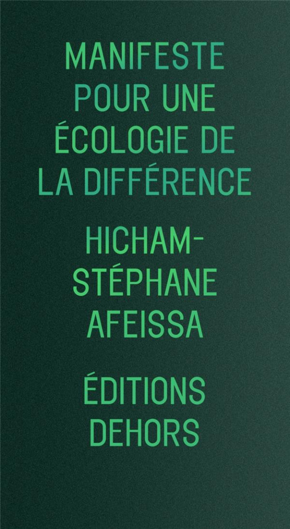 Manifeste pour une écologie de la différence