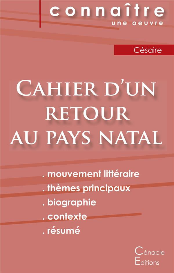 Cahier d'un retour au pays natal. Fiche de lecture