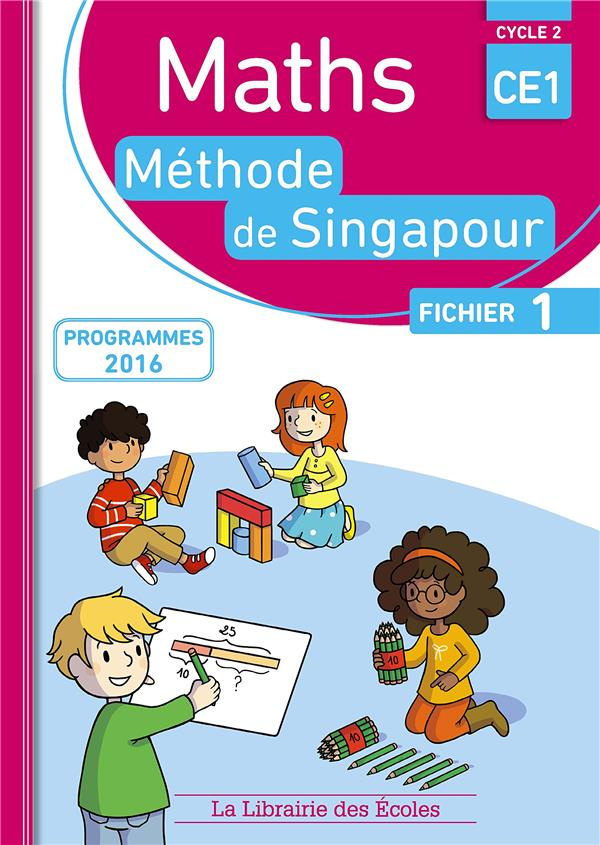 Maths CE1, méthode de Singapour, fichier 1. Programmes 2016