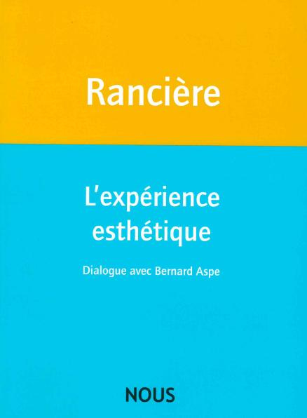 L'expérience esthétique