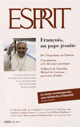 Esprit N° 415 juin 2015 : François, un pape jésuite
