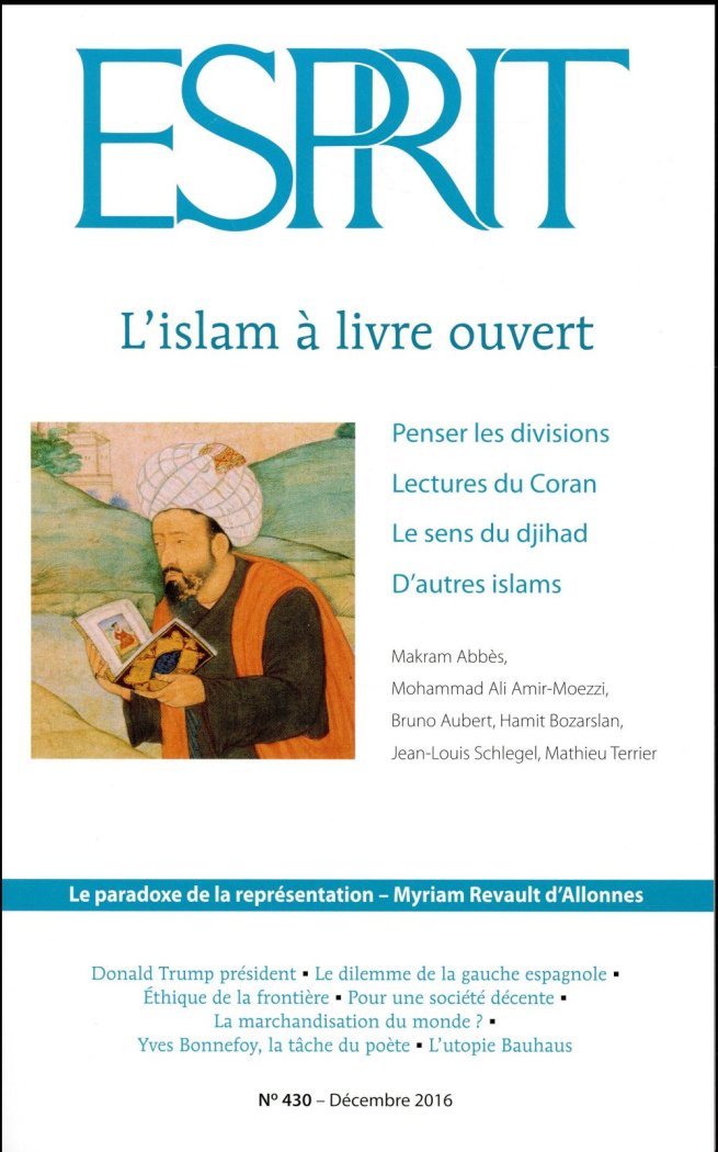 Esprit N° 430, décembre 2016 : L'islam à livre ouvert