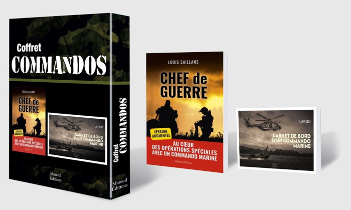 Coffret Commandos. Pac en 2 volumes : Chef de guerre ; Carnet de bord d'un commando marine