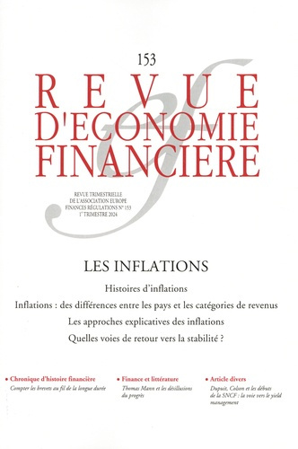 Revue d'économie financière N° 153, 1er trimestre 2024 : Les inflations