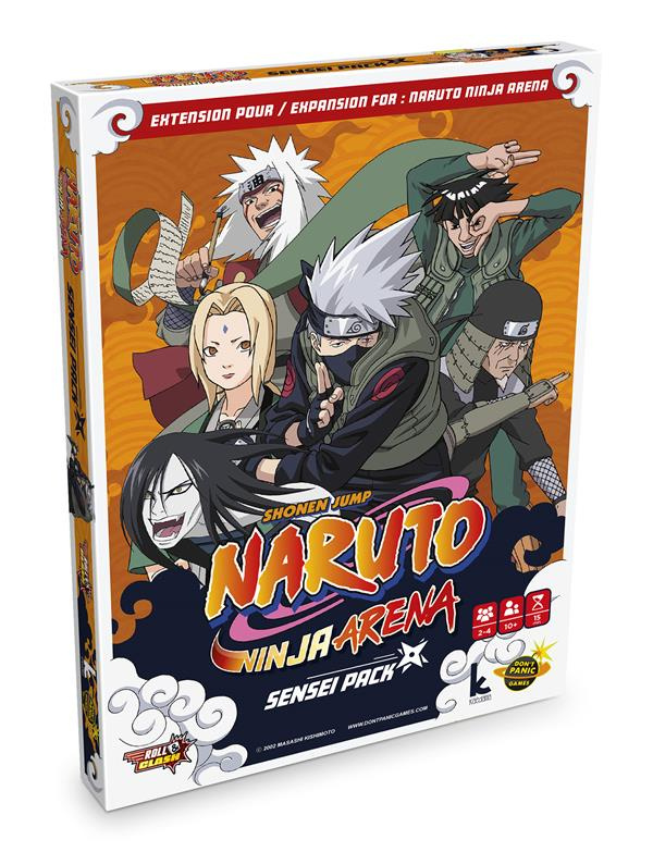 NARUTO NINJA ARENA EXTENSION SENSEI / JEU DE SOCIETE / 10  / 2-6 JOUEURS / 15 MINUTES