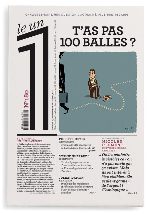 Le 1 N° 180, mercredi 29 novembre 2017 : T'as pas 100 balles ?