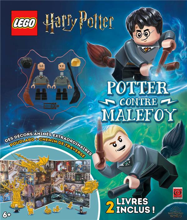 LEGO Harry Potter. Potter contre Malefoy. Avec 2 livres : Deux rivaux à l'école ; Gryffondor contre