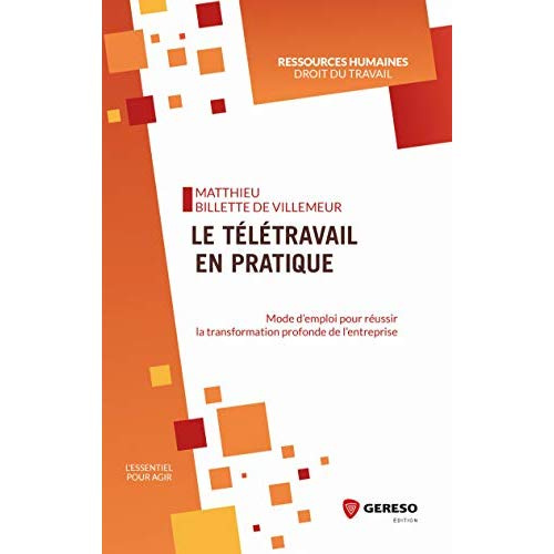 Le télétravail en pratique. Mode d'emploi pour réussir la transformation profonde de l'organisation