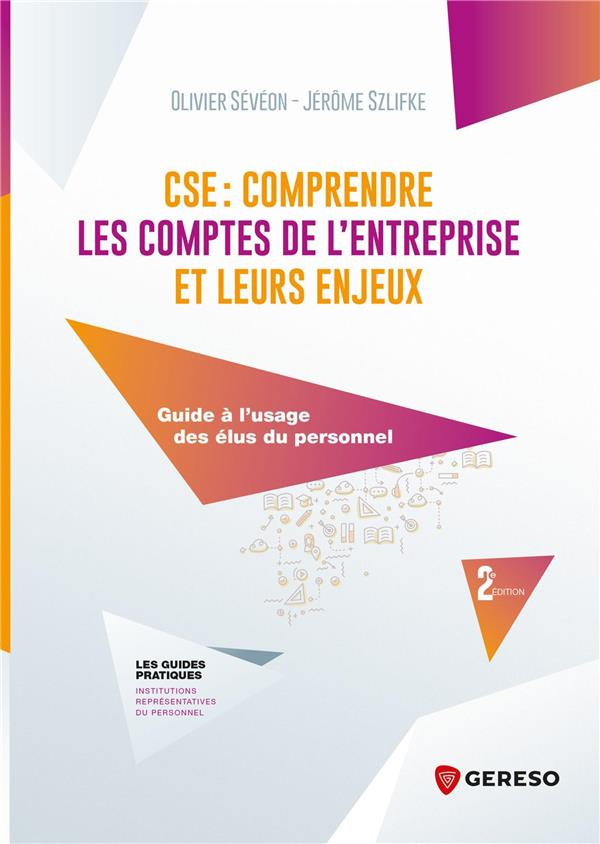 CSE : comprendre les comptes de l'entreprise et leurs enjeux. Guide à l'usage des élus du personnel,