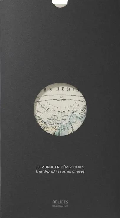 Le monde en hémisphères. 85 x 65 cm, Edition bilingue français-anglais