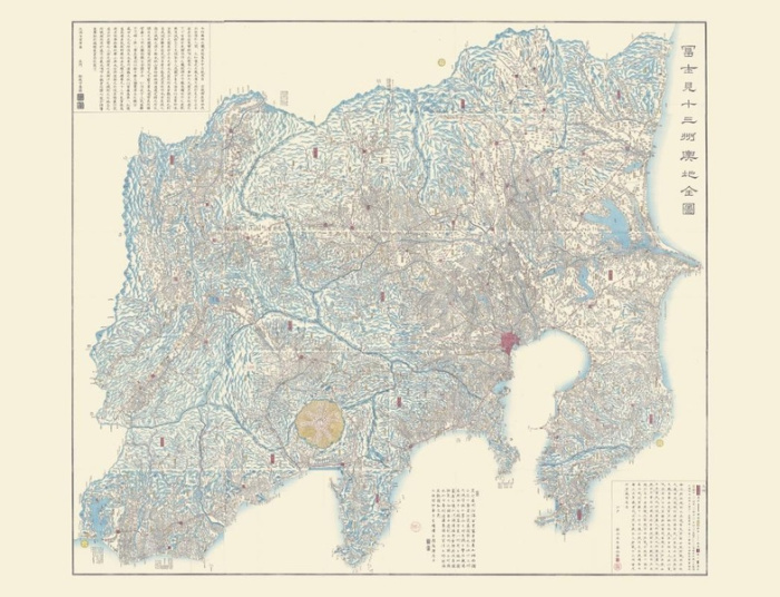 CARTE - CARTE DES ENVIRONS DE TOKYO ET DU MONT FUJI