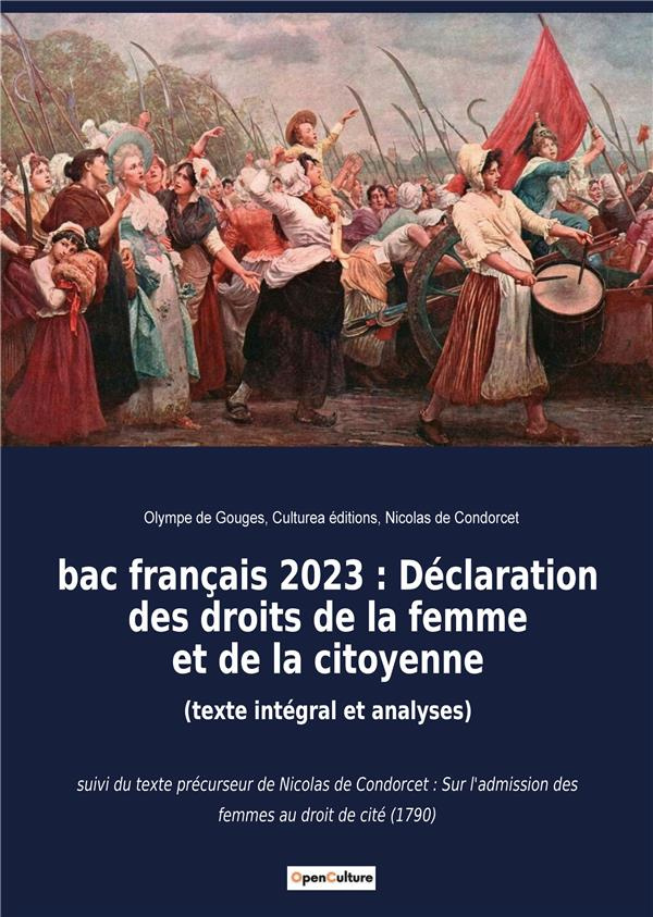 bac français 2023 : Déclaration des droits de la femme et de la citoyenne (texte intégral et analyse