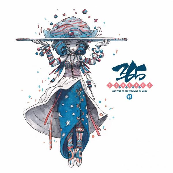 365 Squares. Volume 1, One year of dailydrawing, Edition bilingue français-anglais