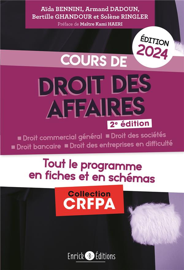 Cours de droit des affaires 2023. Tout le programme en fiches et en schémas, Edition 2023