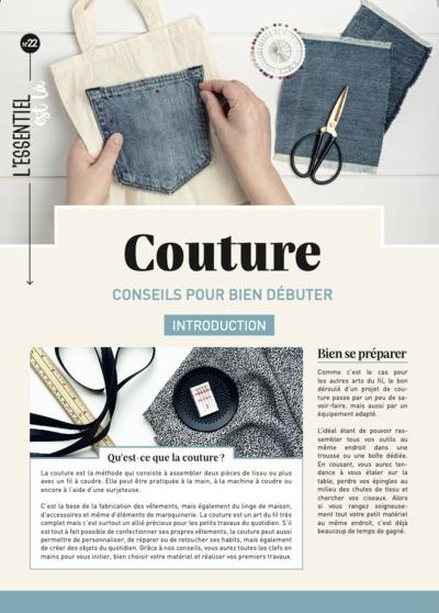 Couture. Conseils pour bien débuter