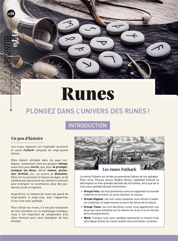 Runes. Plongez dans l'univers des runes !