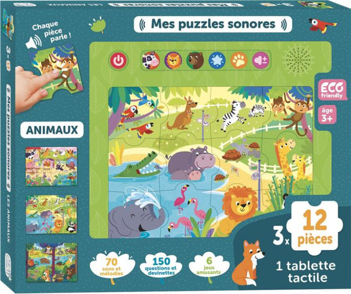 MES PUZZLES SONORES - LES ANIMAUX