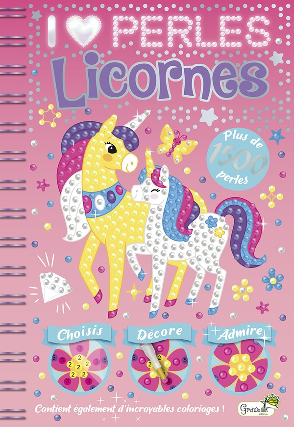 Licornes. Avec plus de 1500 perles et matériel