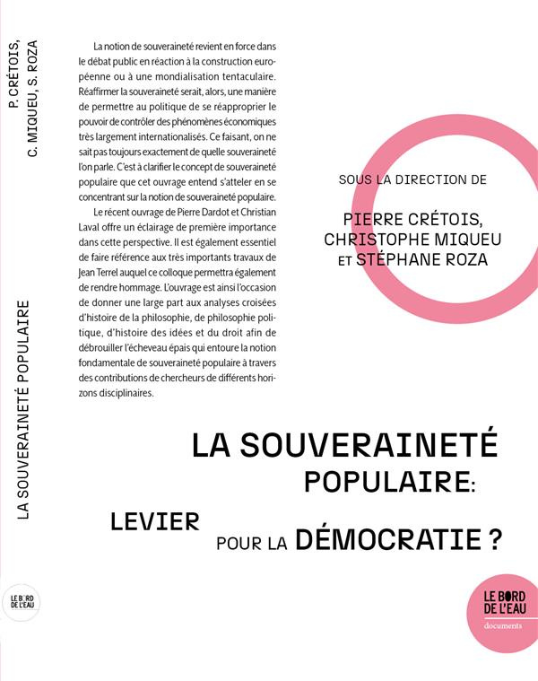 La souveraineté populaire : un levier pour la démocratie ?