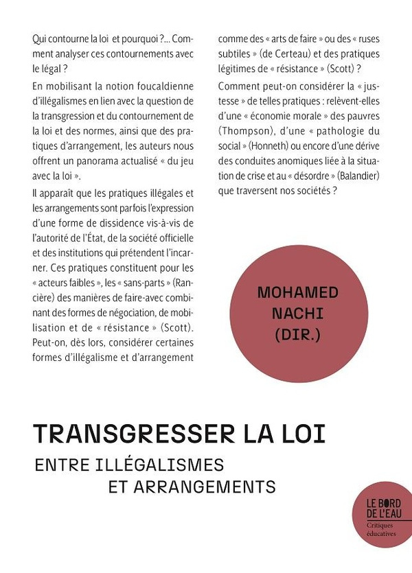Transgresser la loi. Entre illégalismes et arrangements, de Kinshasa à Bruxelles en passant par Tuni