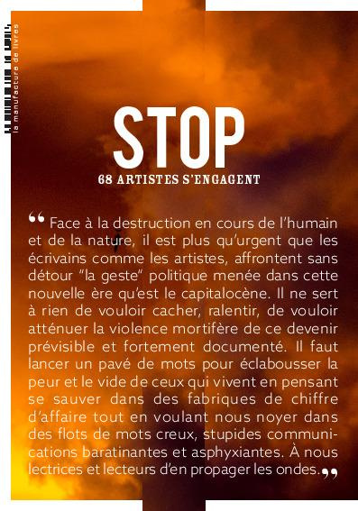 Stop. 68 artistes s'engagent