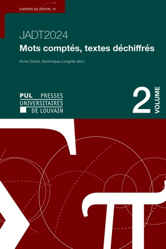 Jadt 2024 mots comptes, textes dechiffres vol. 2