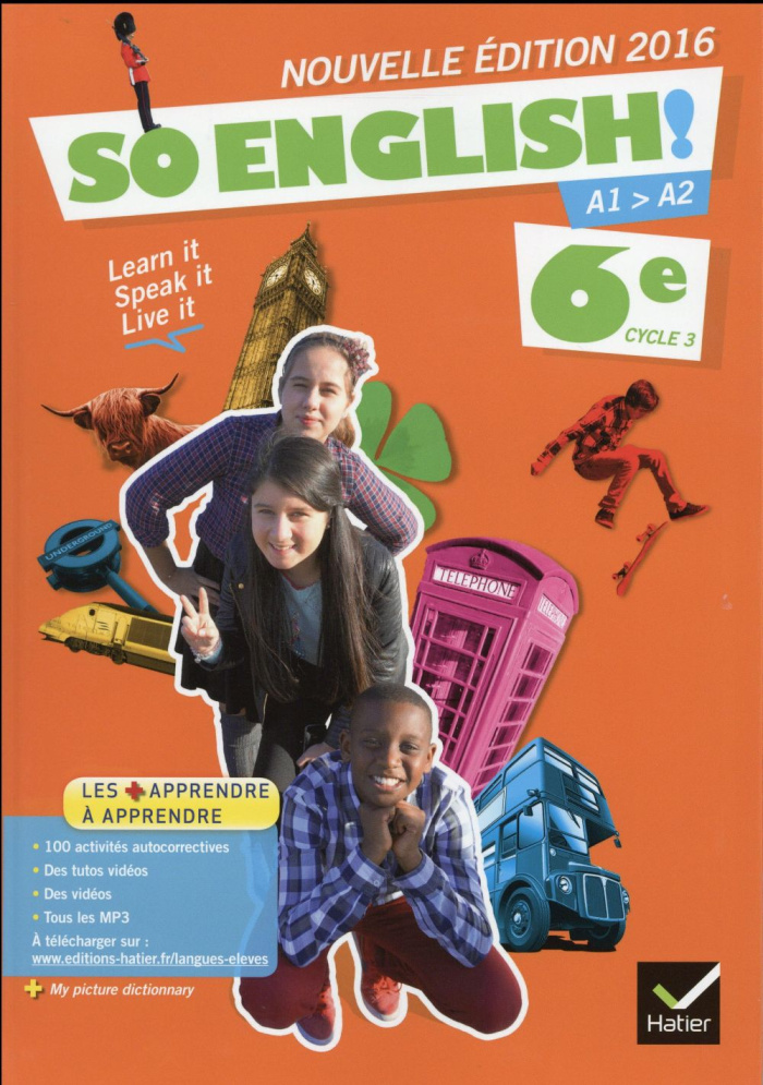 Anglais 6e Cycle 3 So English ! Edition 2016