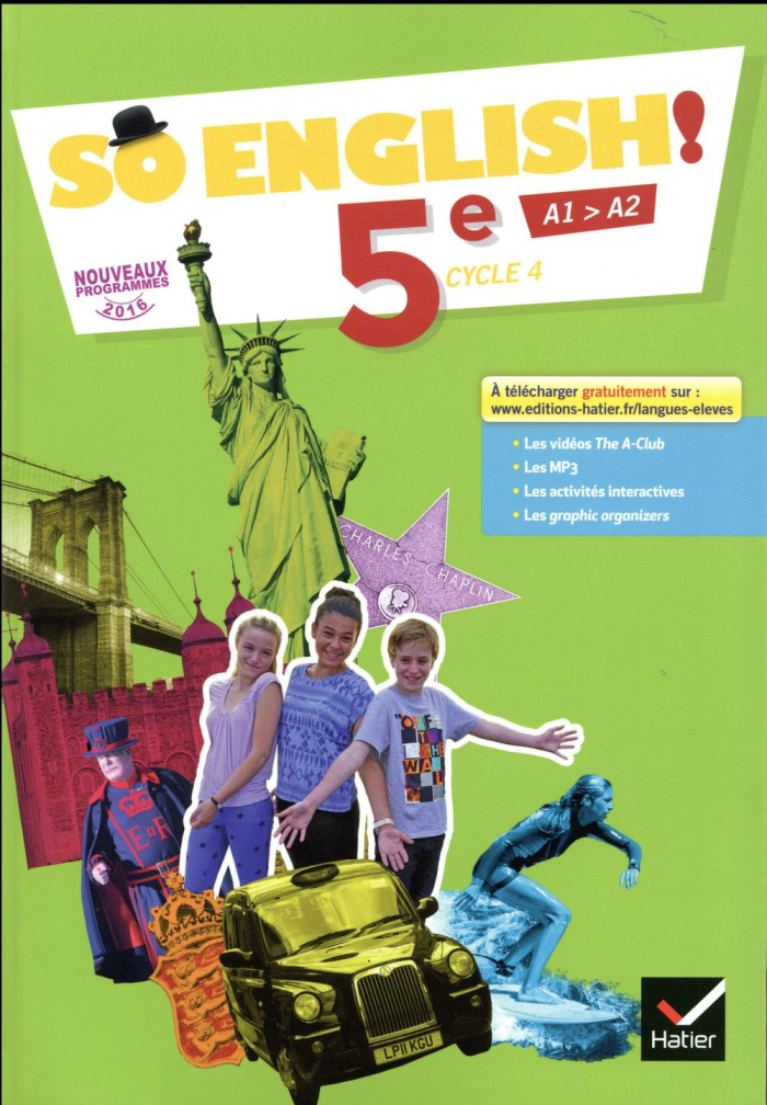 Anglais 5e Cycle 4 So English! Edition 2017