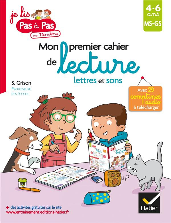 Mon premier cahier de lecture lettres et sons MS-GS