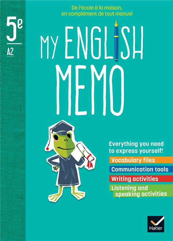 Anglais 5e My English Memo. Edition 2022