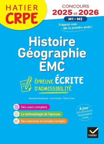 Histoire Géographie EMC. M1-M2, Edition 2025-2026