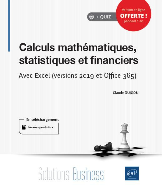 Calculs mathématiques, statistiques et financiers avec Excel