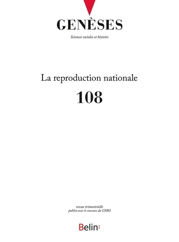 Genèses N° 108 : La reproduction nationale