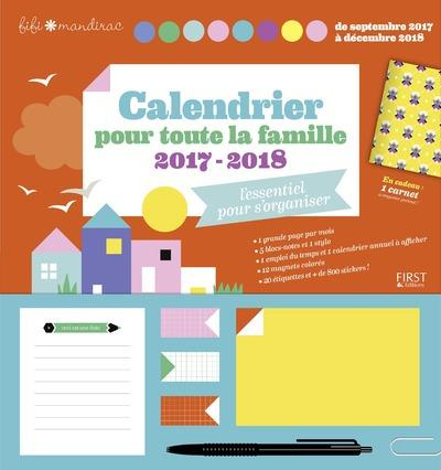 Calendrier pour toute la famille. De septembre 2017 à décembre 2018, Edition 2017-2018