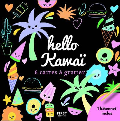 Hello Kawaï. 6 cartes à gratter