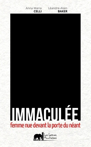 Immaculée, femme nue devant la porte du néant