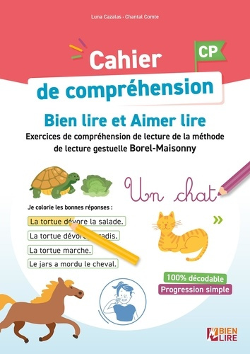 Cahier de compréhension Bien lire et Aimer lire CP. Etude de la langue - grammaire, orthographe, lex