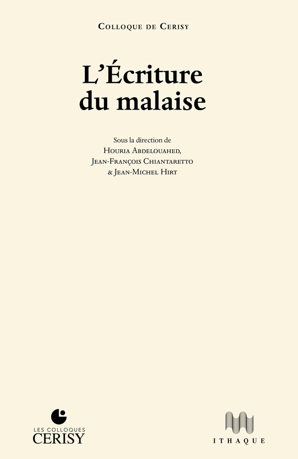 L'écriture du malaise