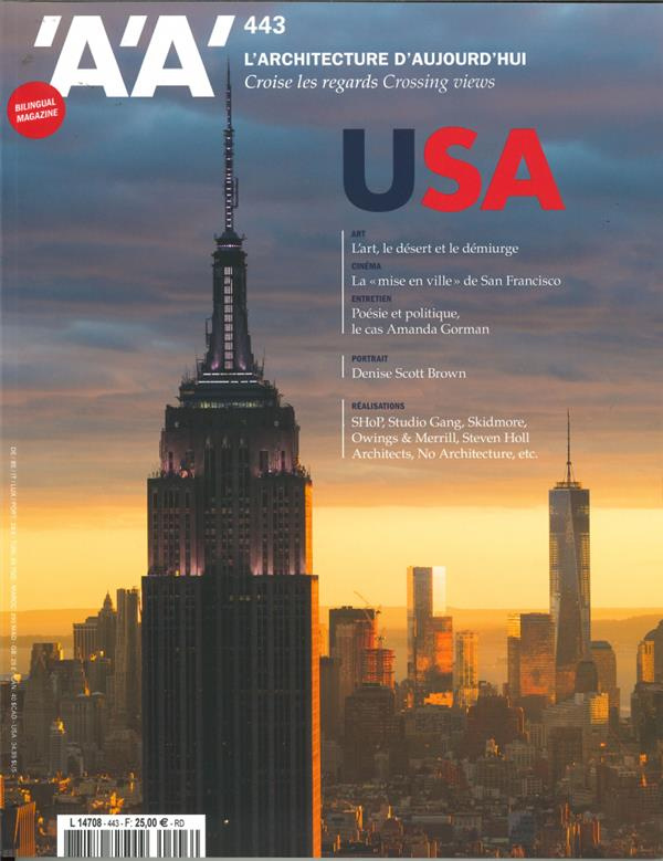 L'architecture d'aujourd'hui N° 443, juin 2021 : Etats-Unis