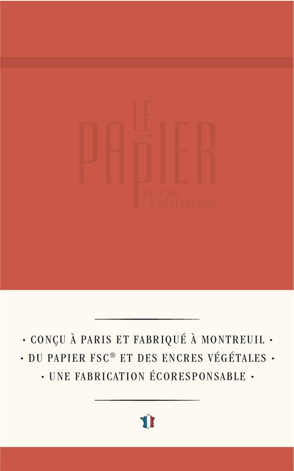 CARNET TOILE DU MARAIS A5 ROUGE COQUELICOT - LE PAPIER FAIT DE LA RESISTANCE