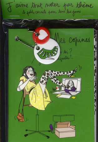 J'aime tout noter par thème. 4 petits carnets pour tous les jours