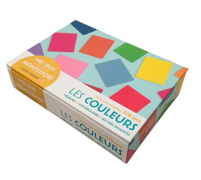 Les couleurs. Contient 74 cartes et 1 livret de règles du jeu