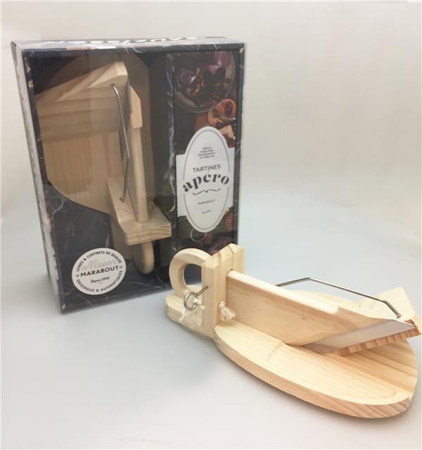 Coffret Trancheuse à saucisson. Tartines apéro. Avec 1 trancheuse à saucisson