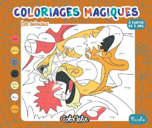 Les animaux. Coloriages magiques