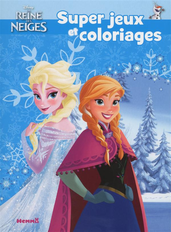 Super jeux et coloriages La reine des neiges