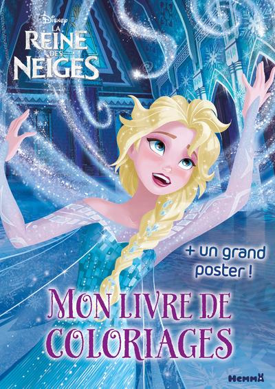 Disney la reine des neiges. Mon livre de coloriages   un grand poster