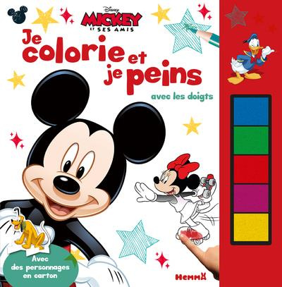 Mickey et ses amis Je colorie et je peins avec les doigts