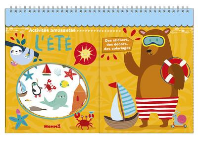 L'été. Des stickers, des décors, des coloriages