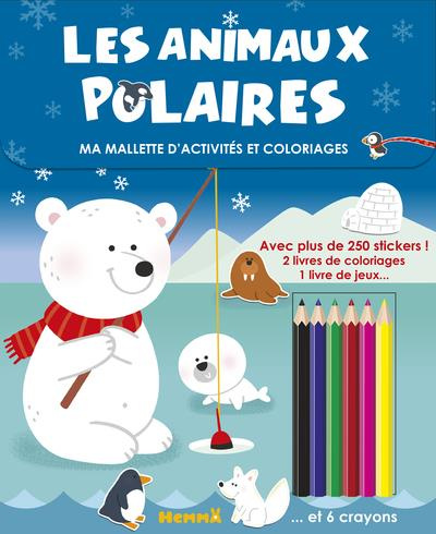 Les animaux polaires. Ma mallette d'activités et coloriages avec 6 crayons