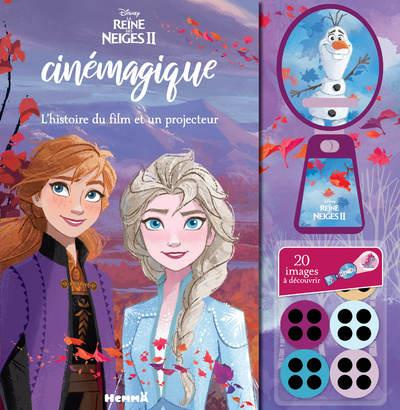 Mon livre cinémagique La Reine des neiges 2. L'histoire du film et un projecteur